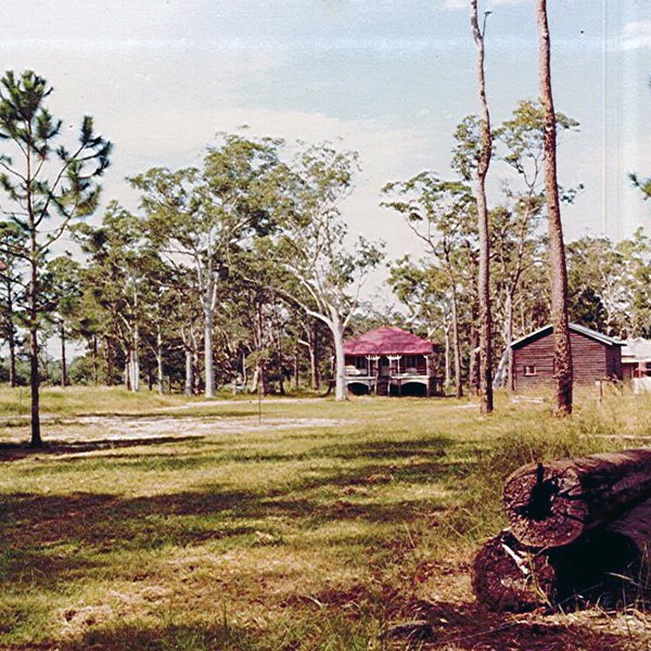 Early view of buildings